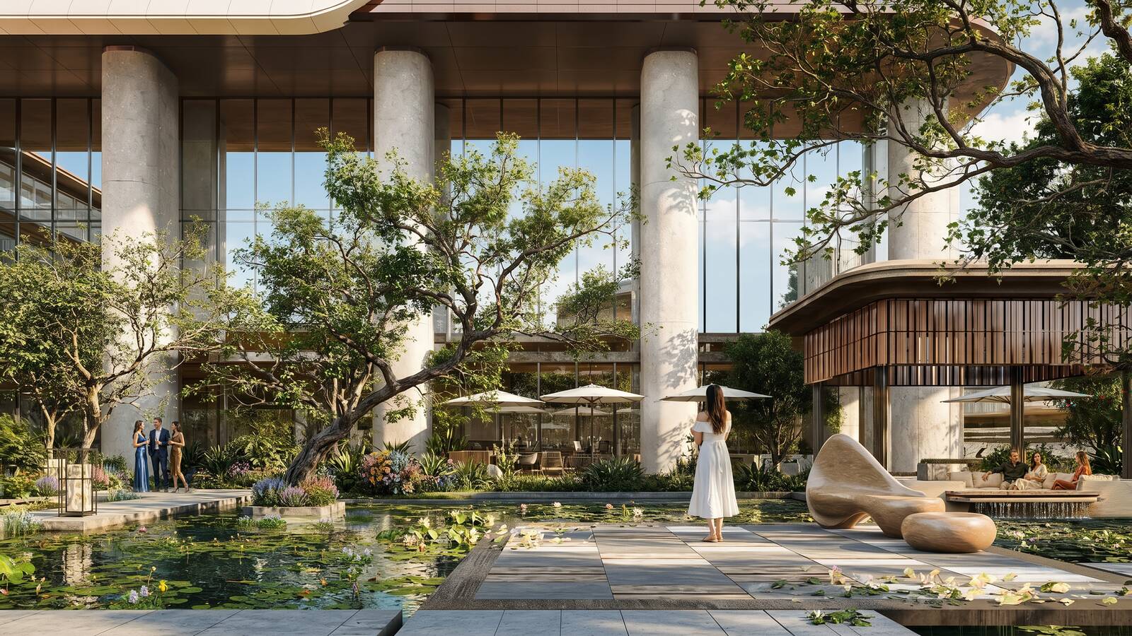 Level 5 garden rendering by day