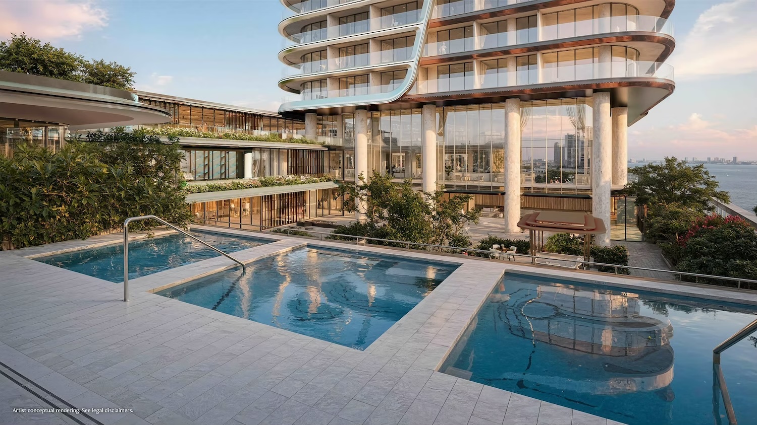 Anantara Miami, pool deck and podium